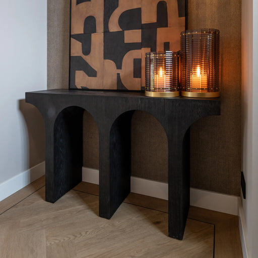 Richmond Sidetable Ashford Eiken, 140cm - Donkerbruin - ThatLyfeStyle
