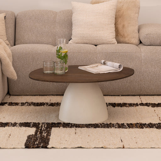 Sohome Organische Salontafel Madin Mangohout, 86cm - Bruin