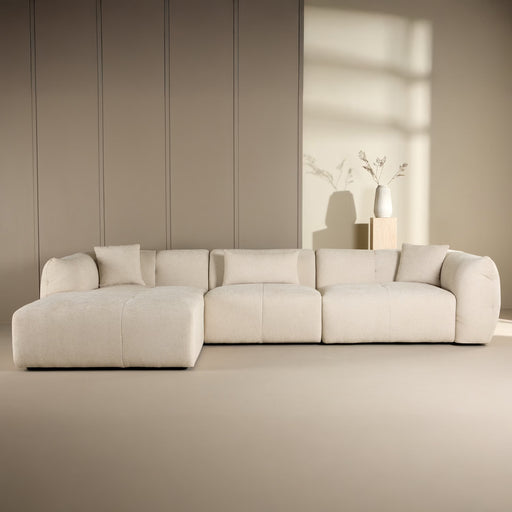 Nohr Loungebank Shenicka Chenille, 335cm - Beige