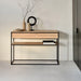 Ethnicraft Sidetable Monolit Eikenhout, 122cm