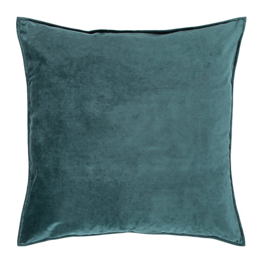 QUVIO Sierkussenhoes - 45x45cm - Fluweel - Donkergroen