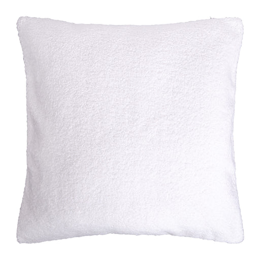 QUVIO Sierkussenhoes teddy - 45x45cm - Wit