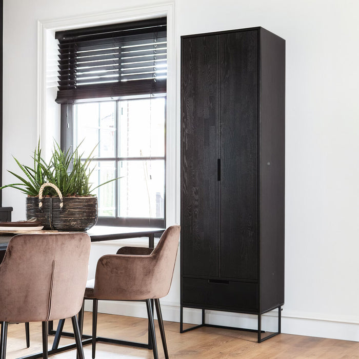 WOOOD Opbergkast Silas 210 x 60cm - Zwart - Exclusive