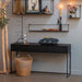 WOOOD Sidetable Silas 140cm - Zwart