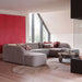 WOOOD Lounge U-Bank Sloping Chenille - Grijs - BePureHome