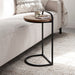 DTP Home Laptoptafel Soho Teakhout, 35cm - Bruin - Rond
