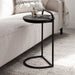 DTP Home Laptoptafel Soho Betonlook, 35cm - Zwart - Rond