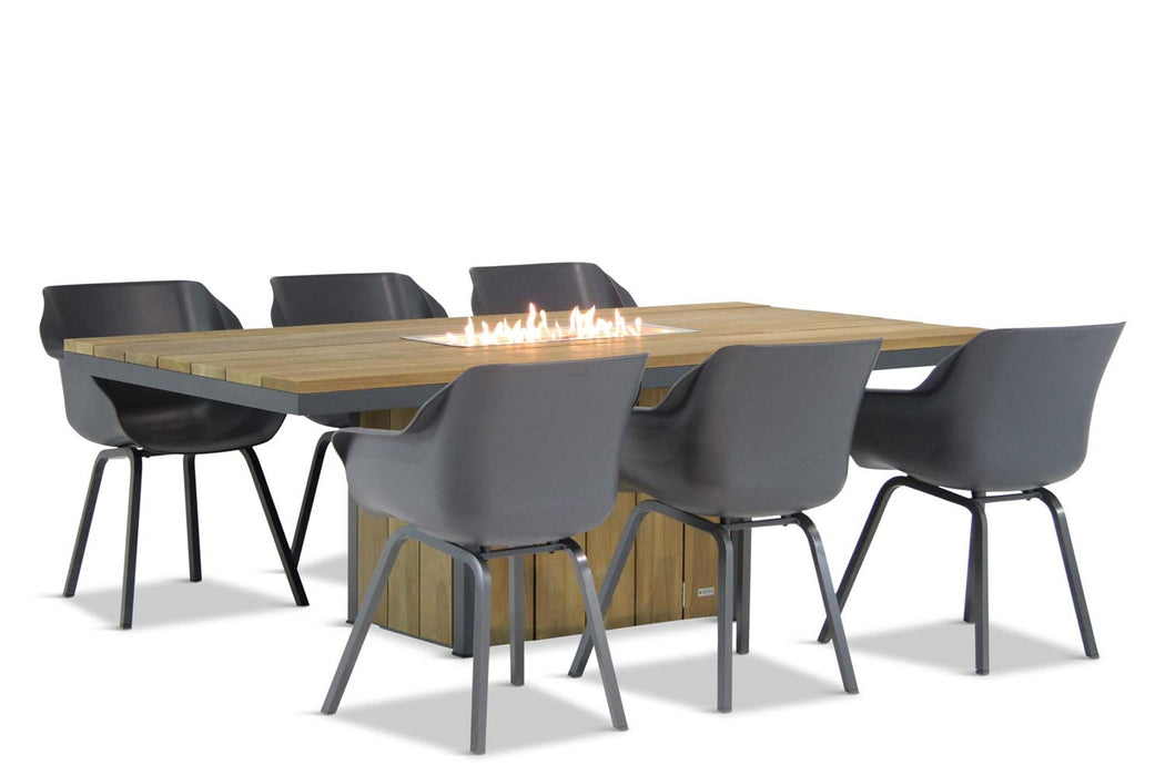 Hartman Sophie element/Seaside 220 cm dining tuinset 7-delig - 5735