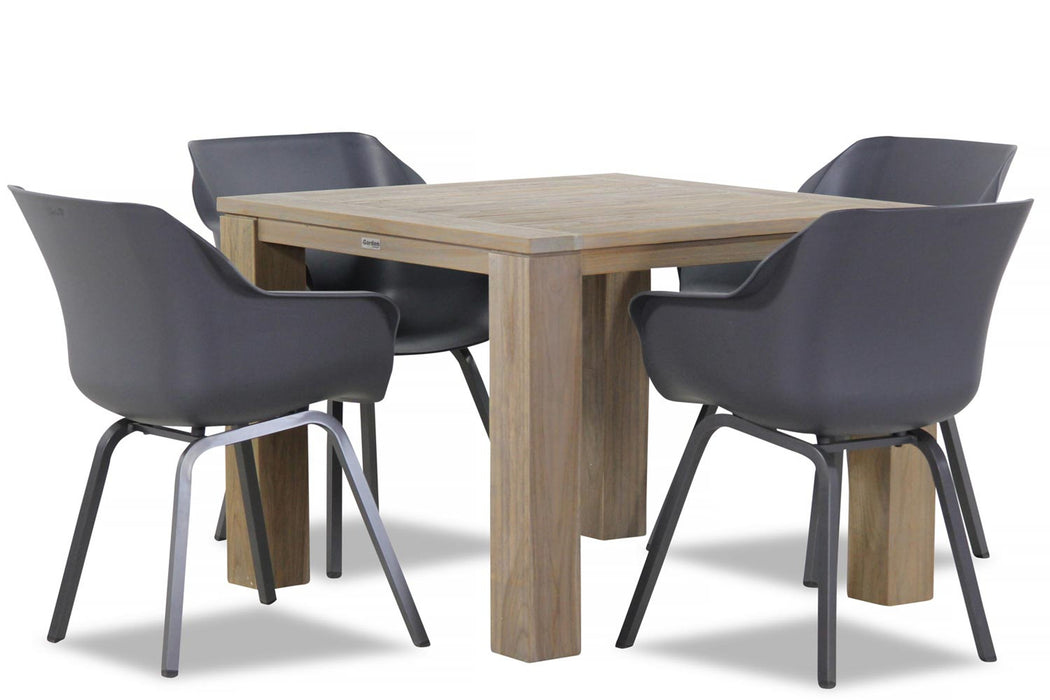 Hartman Sophie element/Brighton 100 cm dining tuinset 5-delig - 4691