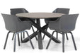 Hartman Sophie element/Ancona 125 cm rond dining tuinset 5-delig