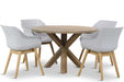 Hartman Sophie teak/Sand City rond 120 cm dining tuinset 5-delig