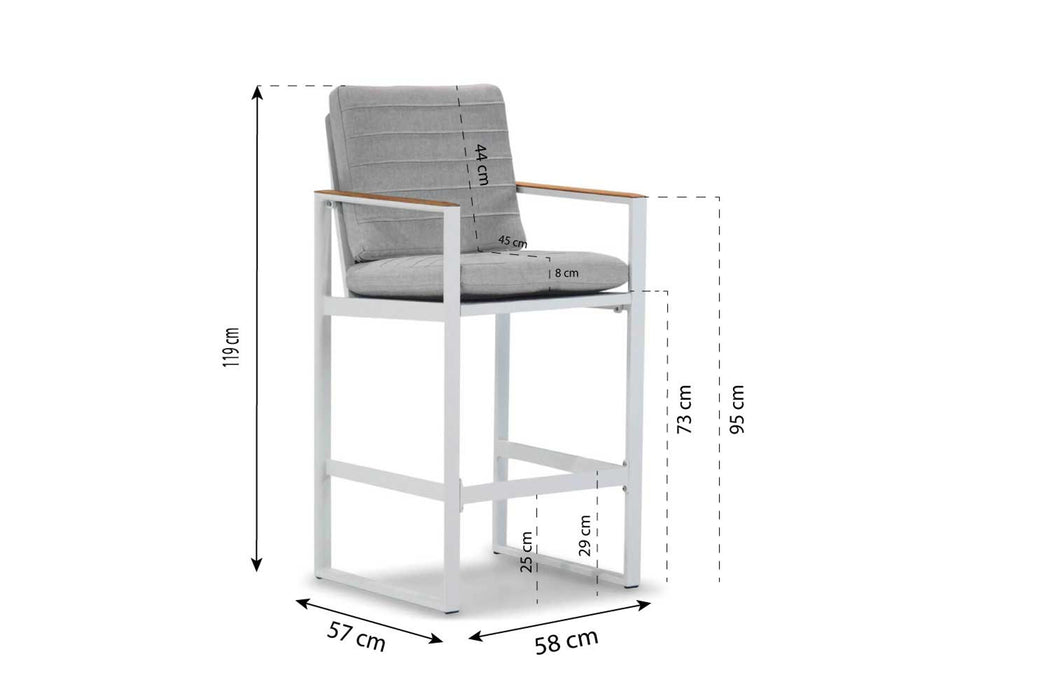 Soray barstoel wit