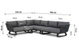 Santika Sovita hoek loungeset 3-delig - 10272