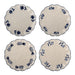 Bloomingville Bord Eimy Set van 4 stuks, 20cm - Blauw