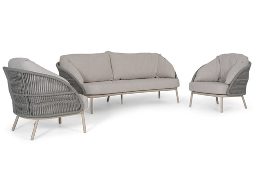 Santika Pebble stoel-bank loungeset 3 delig