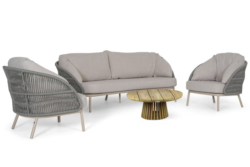 Santika Pebble/Fungo 75 cm stoel-bank loungeset 4-delig