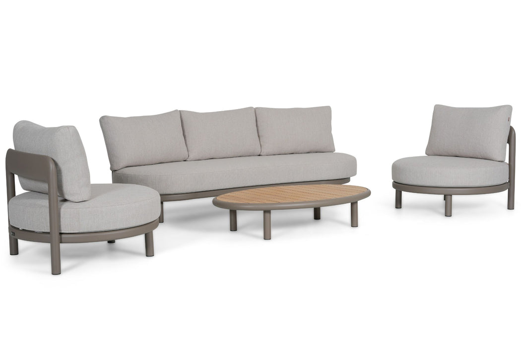 Santika Wave stoel-bank loungeset 4-delig - 25996