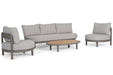 Santika Wave stoel-bank loungeset 4-delig - 25996