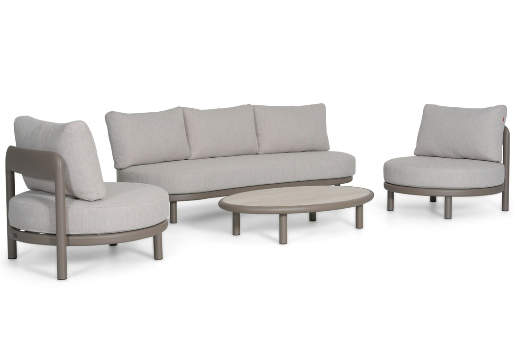 Santika Wave stoel-bank loungeset 4-delig - 25997