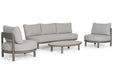Santika Wave stoel-bank loungeset 4-delig - 25997
