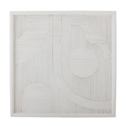 Bloomingville Wanddecoratie Patina 42 x 42cm - Wit - ThatLyfeStyle