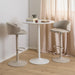 Bendt Ronde Bartafel Tempest Keramiek met marmerprint, 80cm - Wit