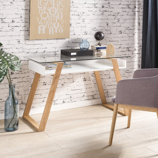Artistiq Bureau Terri 110 x 55cm - Wit - ThatLyfeStyle