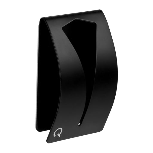 QUVIO Handdoekhouder met plakstrip - RVS - Zwart