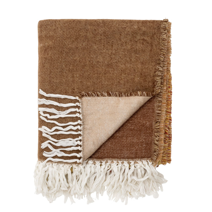 Bloomingville Plaid Ara 150 x 130cm - Bruin