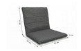 Timo dining tuinstoel kussen Carbon