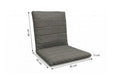 Timo dining tuinstoel kussen Dark grey