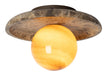 its about RoMi Plafondlamp Tivoli Marmer, Ø25cm - Bruin