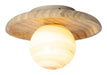 its about RoMi Plafondlamp Tivoli Travertin & Glas, 1-lamps - Zand