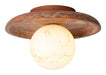 its about RoMi Plafondlamp Tivoli Travertin & Glas - Terracotta