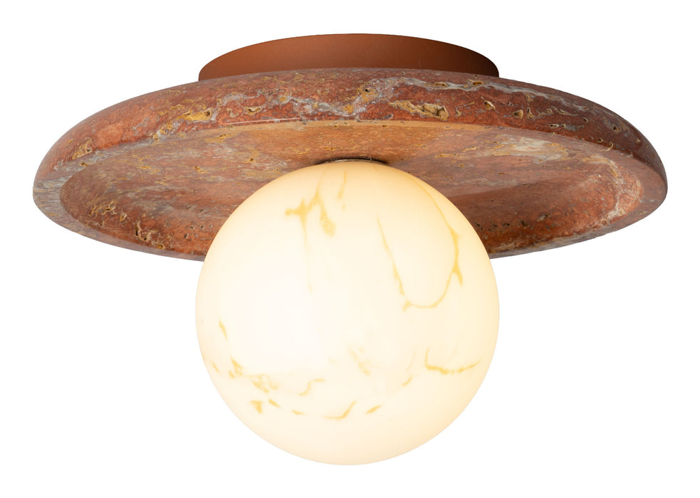 its about RoMi Plafondlamp Tivoli Travertin & Glas - Terracotta