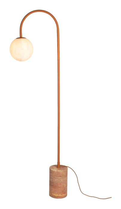 its about RoMi Vloerlamp Tivoli Travertin & Glas, 160cm - Terracotta