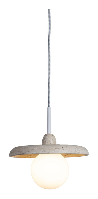 its about RoMi Hanglamp Tivoli Travertin & Glas, 1-lamps - Wit