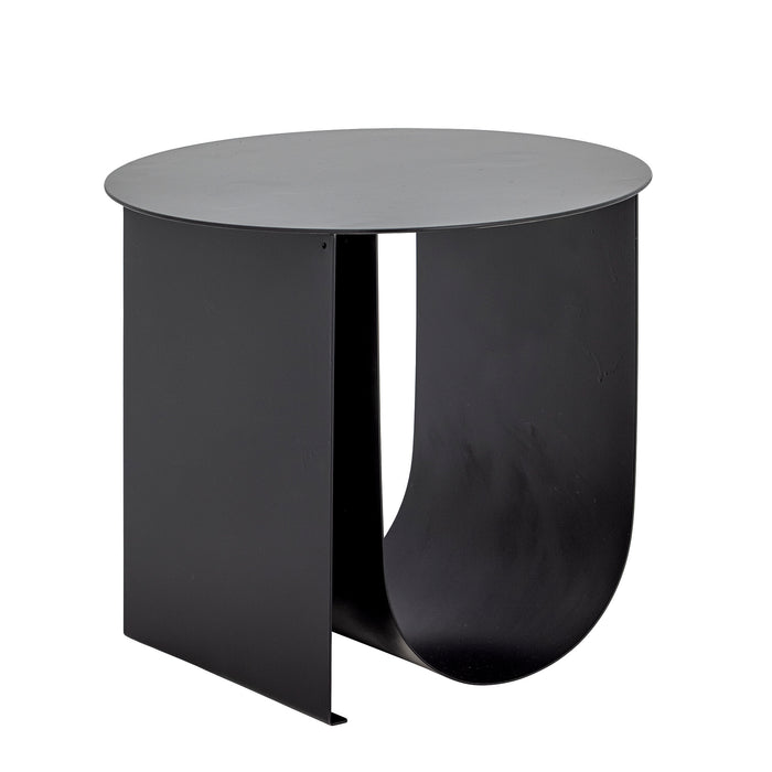 Bloomingville Ronde Bijzettafel Cher 43cm - Zwart - Vierkant