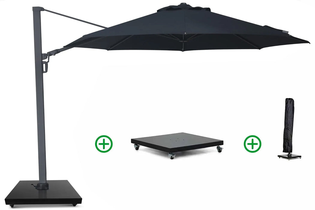 Camello Luna zweefparasol 3.5m S2 Excellent (incl. voet + hoes) - 23556