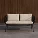 Nohr 3-zits Tuinbank Marison Rattan, 140cm - Zwart