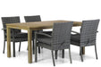 Domani Albergo/Weston 160 cm dining tuinset 5-delig