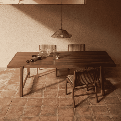 Kave Home Tuintafel Itani Acaciahout, 240 x 100cm - Bruin