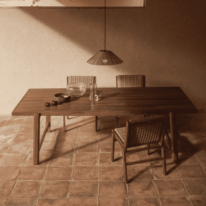 Kave Home Tuintafel Itani Acaciahout, 240 x 100cm - Bruin