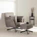 Nohr Fauteuil Crystie Met voetenbank, Bouclé - Grijs