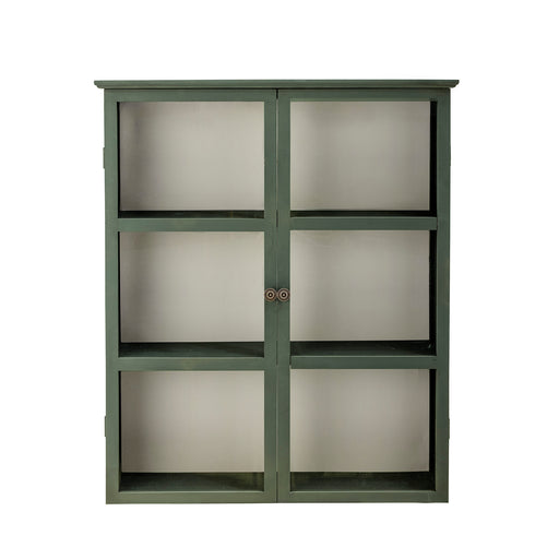 Bloomingville Vitrinekast Tone Hout en glas, 100 x 85cm - Grijs