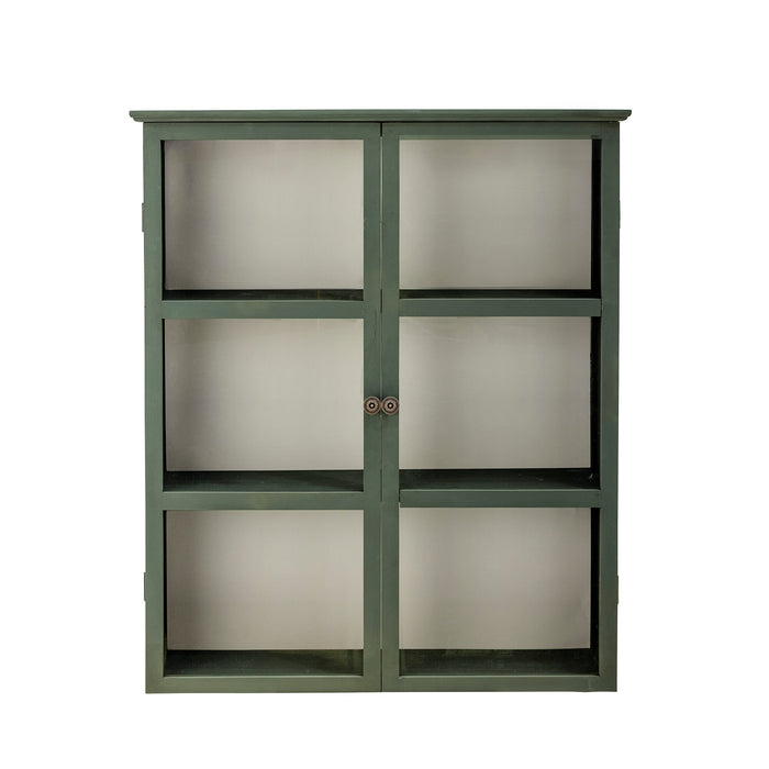 Bloomingville Vitrinekast Tone Hout en glas, 100 x 85cm - Grijs