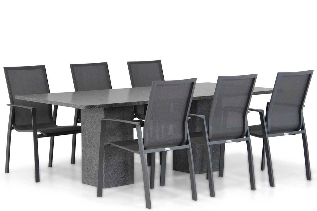 Lifestyle Ultimate/Graniet 220 cm dining tuinset 7-delig