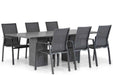 Lifestyle Ultimate/Graniet 220 cm dining tuinset 7-delig