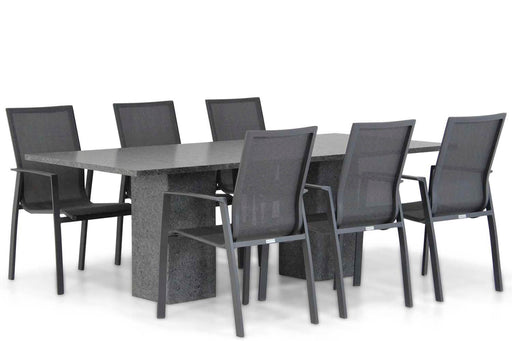 Lifestyle Ultimate/Graniet 220 cm dining tuinset 7-delig