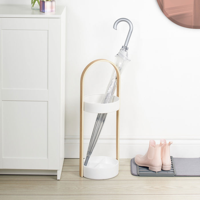 Umbra Parapluhouder Bellwood - Wit/Naturel - ThatLyfeStyle